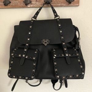 Leather backpack